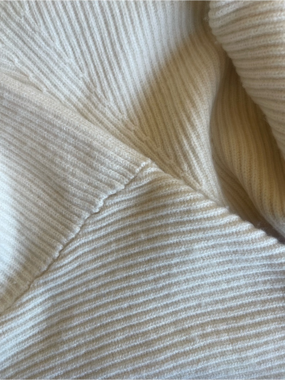 Aritzia WOOL LINEN Chalmers Sweater Heather Birch Ribbed Knit Mockneck Babaton M - Picture 15 of 16